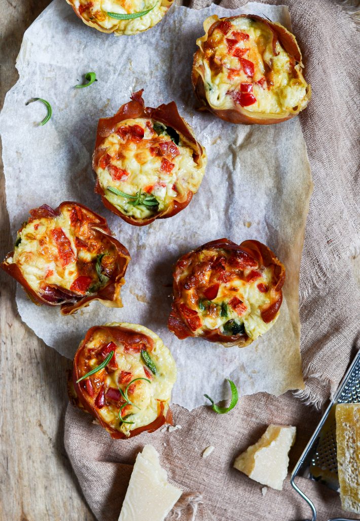 luftige æggemuffins med spinat og peberfrugt opskrift